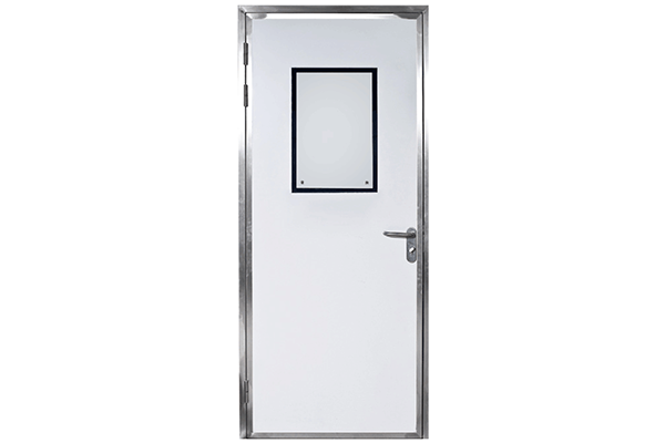 Aluminum frame clean door