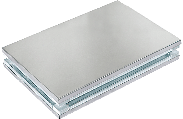 What materials are typically used for cleanroom wall panels?